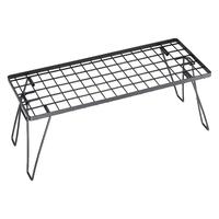 柯曼轻量折叠桌露营装备桌铁艺置物架 焚烧烤桌阳台花盆架子T-229