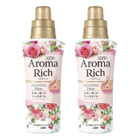 狮王（Lion）aroma柔顺剂护衣防静电持久留香衣物护理剂高级玫瑰香480ml*2瓶