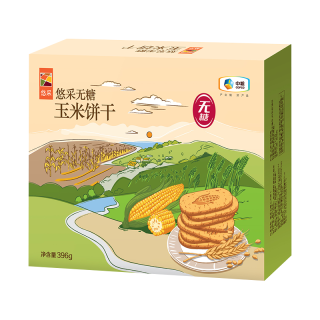悠采 无糖玉米饼干 396g