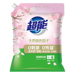 超能 多彩芸柔洗衣粉 1.7kg 浪漫樱花香