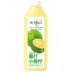 味全 每日C果汁 100%小青柠复合果汁 1600ml家庭分享装