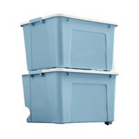 禧仕多塑料收纳箱大号 165L单只装 玩具整理箱 衣服储物箱 搬家打包箱子