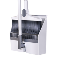 太太乐扫把簸箕套装笤帚两件套+夹缝垃圾桶无盖式窄边垃圾桶 扫把+窄缝垃圾桶