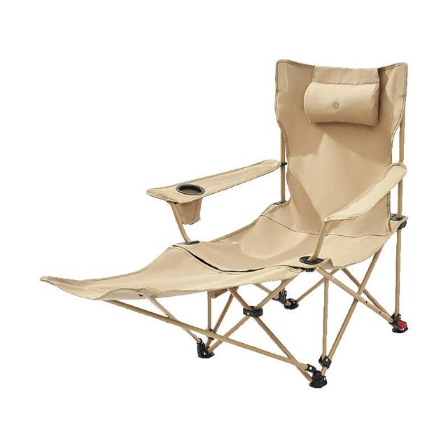 移动端、京东百亿补贴：京东京造 坐躺两用折叠躺椅轻简版 户外折叠椅露营椅子可调节带脚托午休椅