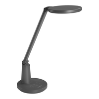 Panasonic AA级护眼灯LED书桌护眼灯学生学习宿舍卧室学习台灯 致飒黑色款