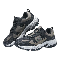 斯凯奇(Skechers)男士绑带城市户外鞋237527 棕色/黑色/BRBK 39