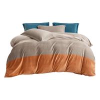 移动端、京东百亿补贴：京东京造 暮霞 维慕丝绒四件套 1.5m床