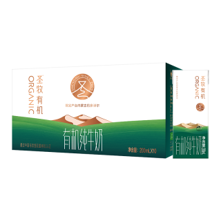 SHENGMU SINCE 2009 圣牧有机纯牛奶专注有机 儿童学生有机纯牛奶 营养零食营养餐 有机纯牛奶200ml*10盒*4提