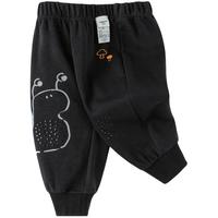 巴拉巴拉宝宝裤子长裤男女童休闲裤春秋运动裤可爱萌 黑色90001 73cm