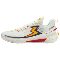 361度男鞋篮球鞋【BIG3 5.0 Quick】识货联名2024年夏季专业运动鞋 羽毛白/复古黄 【三原色】 10 （44）