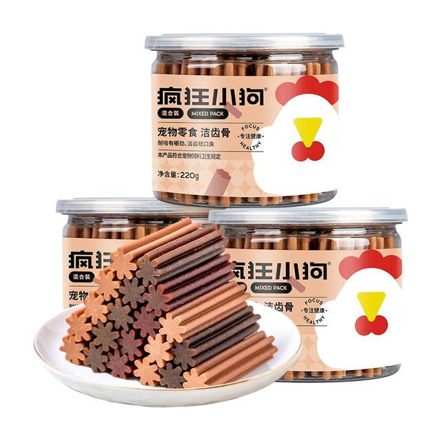疯狂小狗 疯狂的小狗狗零食磨牙棒1罐