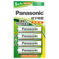 Panasonic 松下 HHR-3MRC 五号镍氢充电电池 1.2V 1900mAh 4粒装