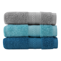 全棉时代浴巾纯棉加大加厚家用吸水柔软速干男女浴巾时光蓝70*140cm  柔软加厚款-时光蓝
