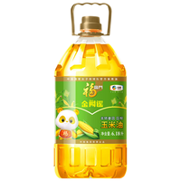 福临门 食用油 非转基因压榨玉米油6.18L×4桶