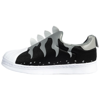 adidas ORIGINALS SUPERSTAR 360 贝壳头一脚蹬 黑色 25.5码 儿童运动鞋