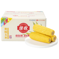移动端、京东百亿补贴：佳农 内蒙黄糯玉米棒 220g*8袋 真空锁鲜 礼盒包邮