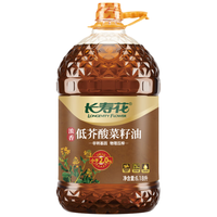 长寿花 低芥酸浓香菜籽油6.18L 非转基因 物理压榨