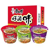 康师傅好滋味桶整箱红烧牛肉多口味方便面泡面6桶装泡面速食