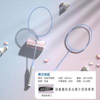 Wellhouse 羽毛球拍双拍耐用型莫兰迪超轻羽毛球球拍套装