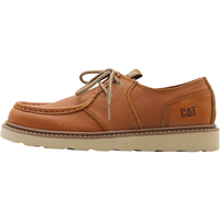 CAT 卡特彼勒 男士户外工装低帮休闲皮鞋 棕色 44