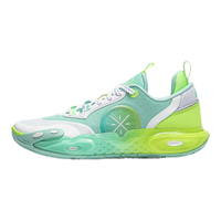 李宁 LI-NING童鞋儿童篮球鞋全城12YOUNG反光轻量童运动鞋YKBU032 24年春款 清水绿/标准白-5 38码