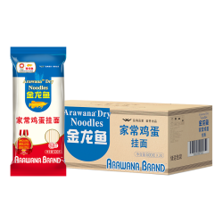 金龙鱼 家常系列 家常鸡蛋挂面 500g*20 整箱装 汤面拌面炒面
