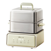 小熊 电蒸锅 不锈钢 多层大容量智能 蒸早餐馒头 12L多功能 可预约自动断电