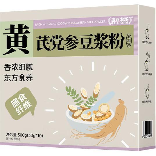 盖亚农场 黄芪党参豆浆粉 300g*2盒（到手6盒）