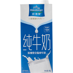 欧德堡 高钙 全脂纯牛奶  箱装 12盒 1L