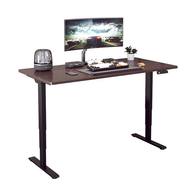 乐歌 黑武士PRO双电机电竞升降桌台式电脑桌1.4橡胶木 黑武士pro+实木橡胶木
