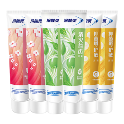冷酸灵 抗敏感牙膏温和清火护龈护齿薄荷味清新口气 清火抑菌牙膏6支装