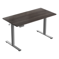 Loctek 乐歌 E2 升降电脑桌 灰胡桃木色+银灰 1.4m 直形款