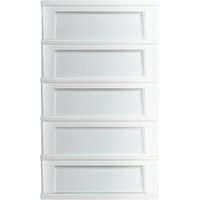 IRIS 爱丽思 NSW-545 收纳柜 抽屉式 5层 53*38*97cm 白色