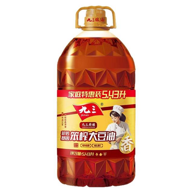 九三 厨娘非转基因笨榨豆油5.43L食用油