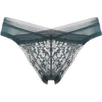 PEANOJEAN K115 性感蕾丝低腰内裤女 绿色 M