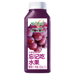 味全 每日C果汁300ml 冷藏饮料混合果蔬汁 低温果汁 10瓶 葡萄汁10瓶