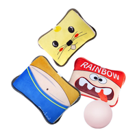 彩虹暖手宝热水袋电热暖手宝双插手暖水袋充电暖手暖脚暖身水电隔离 颜色【柔暖舒适 迅速储热】 花色【超柔印花 迅速储热】