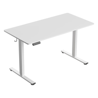 乐歌电动升降桌升降电脑桌电竞桌台式办公书桌学习桌E2雅白1M