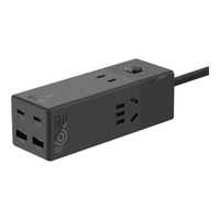 公牛 氮化镓20W快充插座/桌面充电站/桌面插座/多功能USB插线板便携插排小电舱快充 2C2A+3插孔