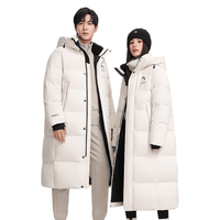 鸭鸭羽绒服鸭鸭(YAYA)冰壳联名款羽绒服2024冬季时尚户外连帽男女同款外套HY 青光黑色 175/92A(L)