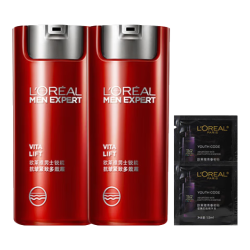 巴黎欧莱雅 欧莱雅（LOREAL）男士面霜护肤品锐能抗皱紧致多效霜补水保湿乳液擦脸油霜套装 锐能抗皱紧致多效霜50ml*2