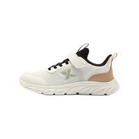 XTEP特步童鞋儿童跑鞋男童中大童网布防滑缓震跑鞋魔术贴搭扣运动跑鞋 帆白/艾绿 35码