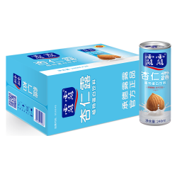 露露 杏仁露浓情款240ml*24罐 杏仁饮料聚餐乳糖不耐