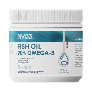 今日必买：NYO3 90%高纯度rTG结构深海鱼油胶囊 1170mg 120粒