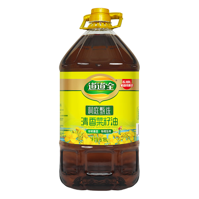 移动端、京东百亿补贴：道道全 香菜籽油 6.18L