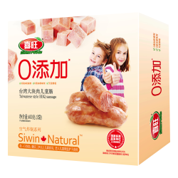 喜旺 台湾大块肉儿童肠 400g