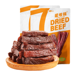 蒙希顿 手撕风干牛肉干 五香味 500g
