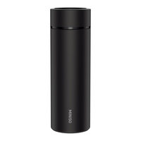 名创优品(MINISO)保温杯316不锈钢水杯男女士杯子大容量茶杯便携400ml 哑光黑 316不锈钢内胆400ml 哑光黑