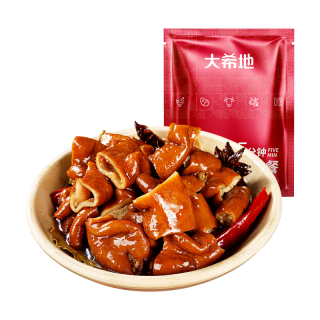 大希地 香卤肥肠500g 免洗熟食卤味红烧猪大肠