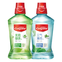 Colgate 高露洁 茶健漱口水500ml+冰爽漱口水500ml